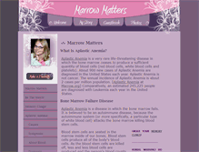 Tablet Screenshot of marrowmatters.com